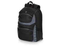 Рюкзак для ноутбука до 15,4’’, черный/серый, полиэстер 600D