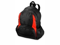Рюкзак «Bamm-Bamm», черный/красный, нетканый полипропилен 80 г/м2