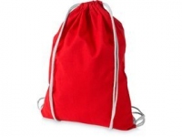 Рюкзак хлопковый «Oregon», красный/белый, хлопок 100 г/м2