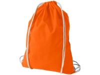 Рюкзак хлопковый «Oregon», оранжевый/белый, хлопок 100 г/м2