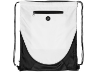 Рюкзак «Peek», белый/черный, полиэстер 210D