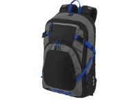 Рюкзак «Milton» для ноутбука 14", черный/темно-серый/ярко-синий, полиэстер 600D, рипстоп полиэстер 600D