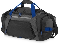 Спортивная сумка «Milton», черный/темно-серый/ярко-синий, полиэстер/рипстоп полиэстер