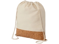 Рюкзак из хлопка и пробки, натуральный/коричневый, хлопок 175 г/м2, пробковая панель