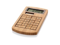 Калькулятор «Eugene», коричневый, Бамбук