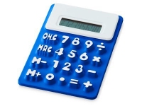 Калькулятор «Splitz», ярко-синий/белый, силикон