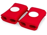 Органайзеры для проводов «Snappi», красный/белый, силикон/ABS пластик