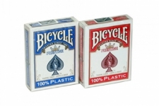 Карты "Bicycle Prestige" 100% пластик, синяя рубашка