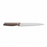 Нож для мяса с рукоятью из темного дерева 20см