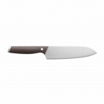 Нож сантоку с рукоятью из темного дерева 17,5см