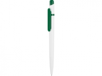 Ручка пластиковая шариковая «Этюд», белый/зеленый, пластик