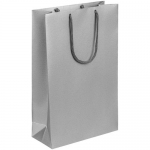 Пакет бумажный «Блеск», средний, серебристый, 23х35х10