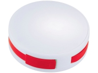 USB Hub «Round», белый/красный, пластик