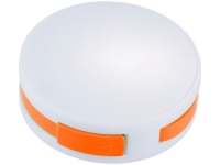 USB Hub «Round», белый/оранжевый, пластик