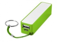 Портативное зарядное устройство «Jive», 2000 mAh, лайм/белый, АБС пластик