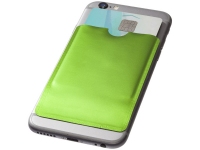 Бумажник для карт с RFID-чипом для смартфона, лайм, алюминиевая фольга