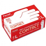 Перчатки латексные Paclan "Contact", L, 100шт., картон. коробка