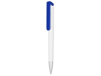 Ручка-подставка «Кипер», белый/синий/серебристый, пластик