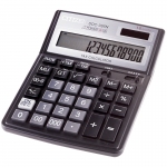 Калькулятор настольный Citizen SDC-395N, 16 разр., двойное питание, 143*192*36мм, черный