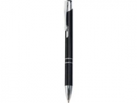 Ручка пластиковая шариковая «Калгари», черный/серебристый, пластик
