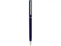 Ручка пластиковая шариковая «Наварра», синий матовый/серебристый, пластик/металл