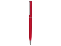 Ручка пластиковая шариковая «Наварра», красный матовый/серебристый, пластик/металл