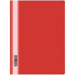 Папка-скоросшиватель пластик. OfficeSpace, А4, 160мкм, красная с прозр. верхом, 10 штук
