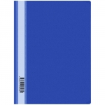 Папка-скоросшиватель пластик. OfficeSpace, А4, 160мкм, синяя с прозр. верхом, 10 штук