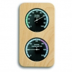 Аналоговый термогигрометр для сауны с деревянной рамой TFA 40.1004