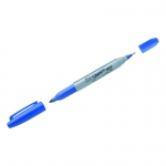 Маркер перманентный двухсторонний Sharpie "Twin Tip", синий, пулевидный, 0,3-1мм