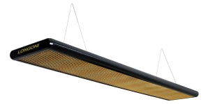 Лампа плоская «Nautilus» (черная) пирамида 320x31x6