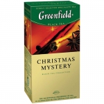 Чай Greenfield "Christmas Mystery", черный с пряностями, 25 фольг. пакетиков по 1,5г