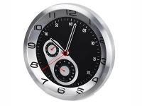 Часы настенные «Астория», серебристый/черный, стекло, металл