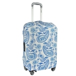 Защитное покрытие для чемодана Gianni Conti, полиэстер-лайкра, бело-синий 9014 М Travel Gzhel