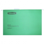 Подвесные папки Fellowes®, V-образные, зеленые, А4, 180 г/м2, 25 шт