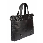 Деловая сумка Gianni Conti, натуральная кожа, черный 1221273 black