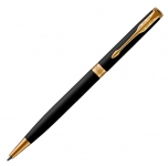 Ручка шариковая Parker Sonnet Core K428 Slim (1931520) Matte Black GT M черные чернила подар.кор.