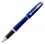 Ручка роллер Parker «Urban Core Nighsky Blue CT», синий/черный/серебристый, латунь, синий лак с сатиновым эффектом, пластиковая зона захвата. отделка- хромированная нержавеющая сталь