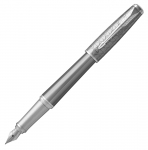 Ручка перьевая Parker Urban Premium F313 (1931595) Silvered Powder CT F перо сталь нержавеющая подар.кор.