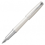 Ручка перьевая Parker Urban Premium F312 (1931609) Pearl Metal CT F перо сталь нержавеющая подар.кор.