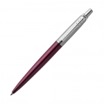 Ручка шариковая Parker «Jotter Core Portobello Purple CT», пурпурный/серебристый, нержавеющая сталь, пурпурный металлик. отделка- нержавеющая сталь