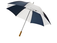 Зонт-трость «Karl», тесно-синий/белый, полиэстер/металл/дерево