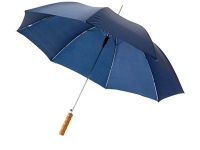 Зонт-трость «Lisa», темно-синий, полиэстер/металл/дерево