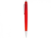 Ручка пластиковая шариковая «Albany», красный прозрачный/серебристый, пластик