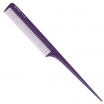 Расческа Dewal Beauty с пластиковым  хвостиком фиолетовая  20,5см
