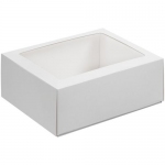 Коробка с окном InSight, белая, 21,3х16,5х7,8 см, внутренние размеры: 20,5х15,5х7,5 см