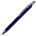 WORK, ручка шариковая, синий/хром