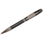 Ручка шариковая Delucci синяя, 1,0мм, корпус черный/хром, поворот., подар. уп.