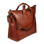 Дорожная сумка Gianni Conti, натуральная кожа, светло-коричневый 912074 tan