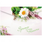 Папка-конверт на кнопке Berlingo "Spring Flowers", А4, 180мкм, рисунок